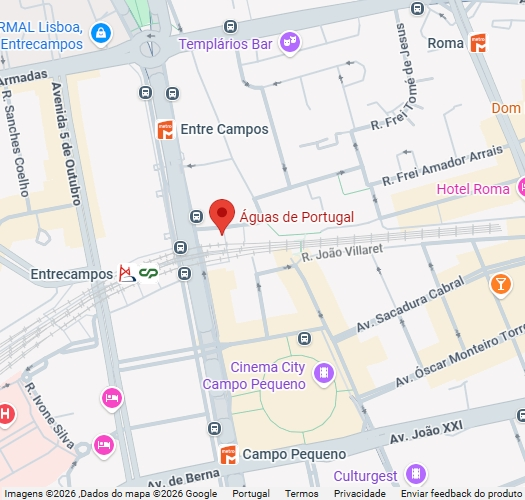 Localização da sede da Águas de Portugal